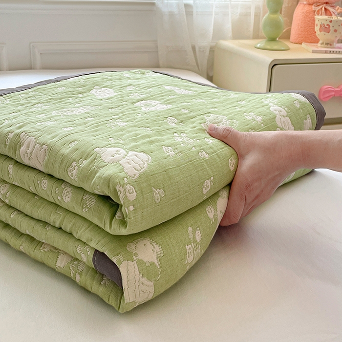 91家纺网 家纺一手货源 找家纺 （总）云天家纺 2026新款A类全棉三层纱多功能毛巾被（盖毯床单夏被）