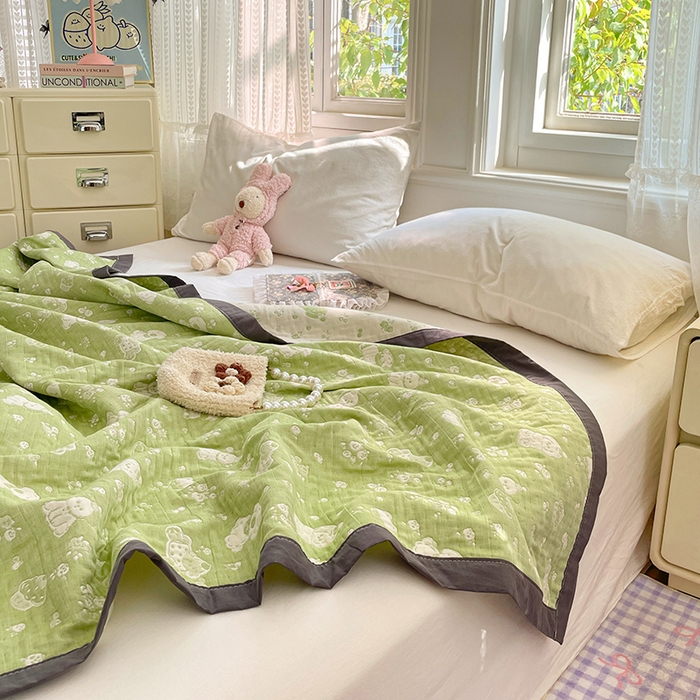 91家纺网 家纺一手货源 找家纺 （总）云天家纺 2026新款A类全棉三层纱多功能毛巾被（盖毯床单夏被）