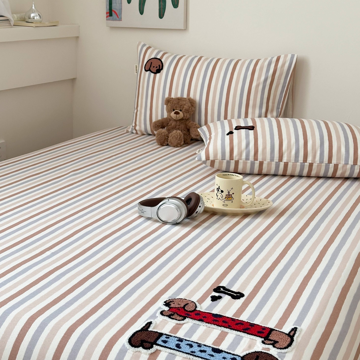 91家纺网 家纺一手货源 找家纺 （总）珺柔家纺 2026新款全棉老粗布床单床笠三件套