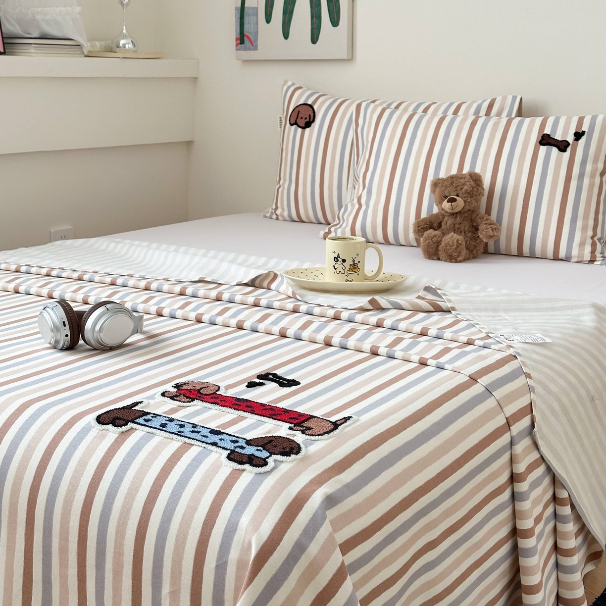 91家纺网 家纺一手货源 找家纺 （总）珺柔家纺 2026新款全棉老粗布床单床笠三件套