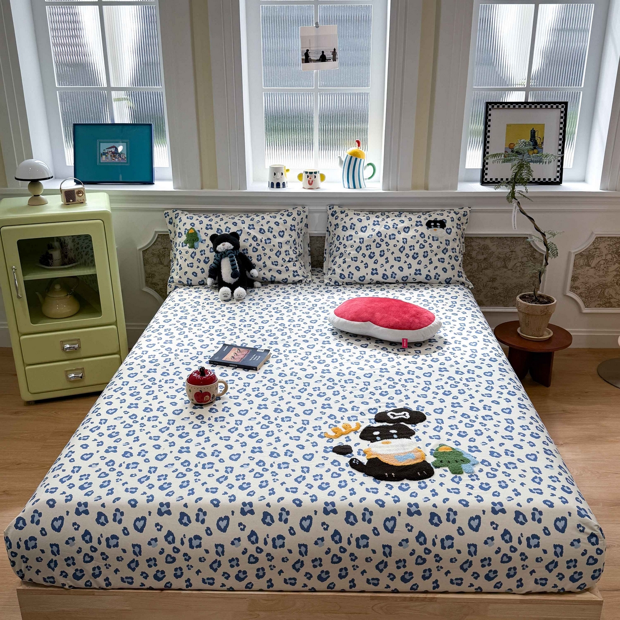 91家纺网 家纺一手货源 找家纺 （总）珺柔家纺 2026新款全棉老粗布床单床笠三件套