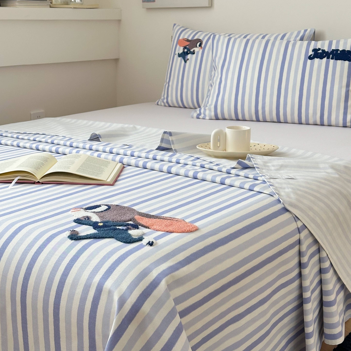 91家纺网 家纺一手货源 找家纺 珺柔家纺 2026新款全棉老粗布床单床笠三件套 朱迪