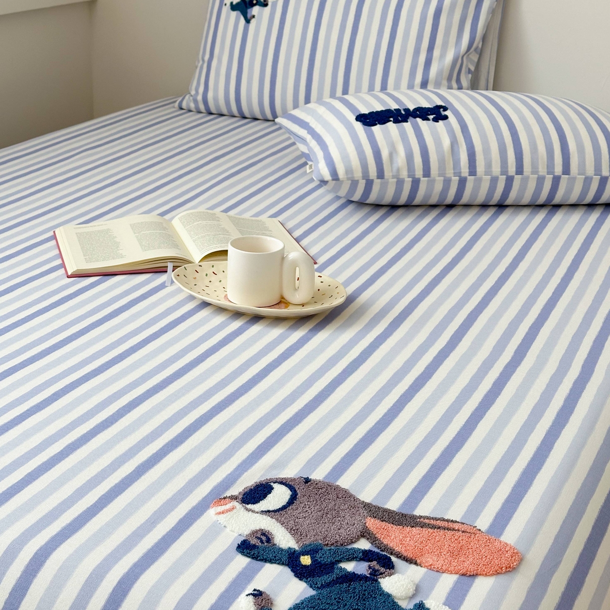 91家纺网 家纺一手货源 找家纺 珺柔家纺 2026新款全棉老粗布床单床笠三件套 朱迪