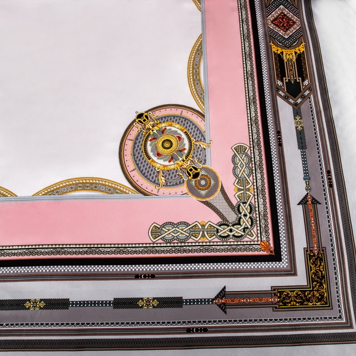 91家纺网 家纺一手货源 找家纺 玉相逢 2026春夏新品水洗仿天丝数码凉感丝四件套系列 莱斯-灰