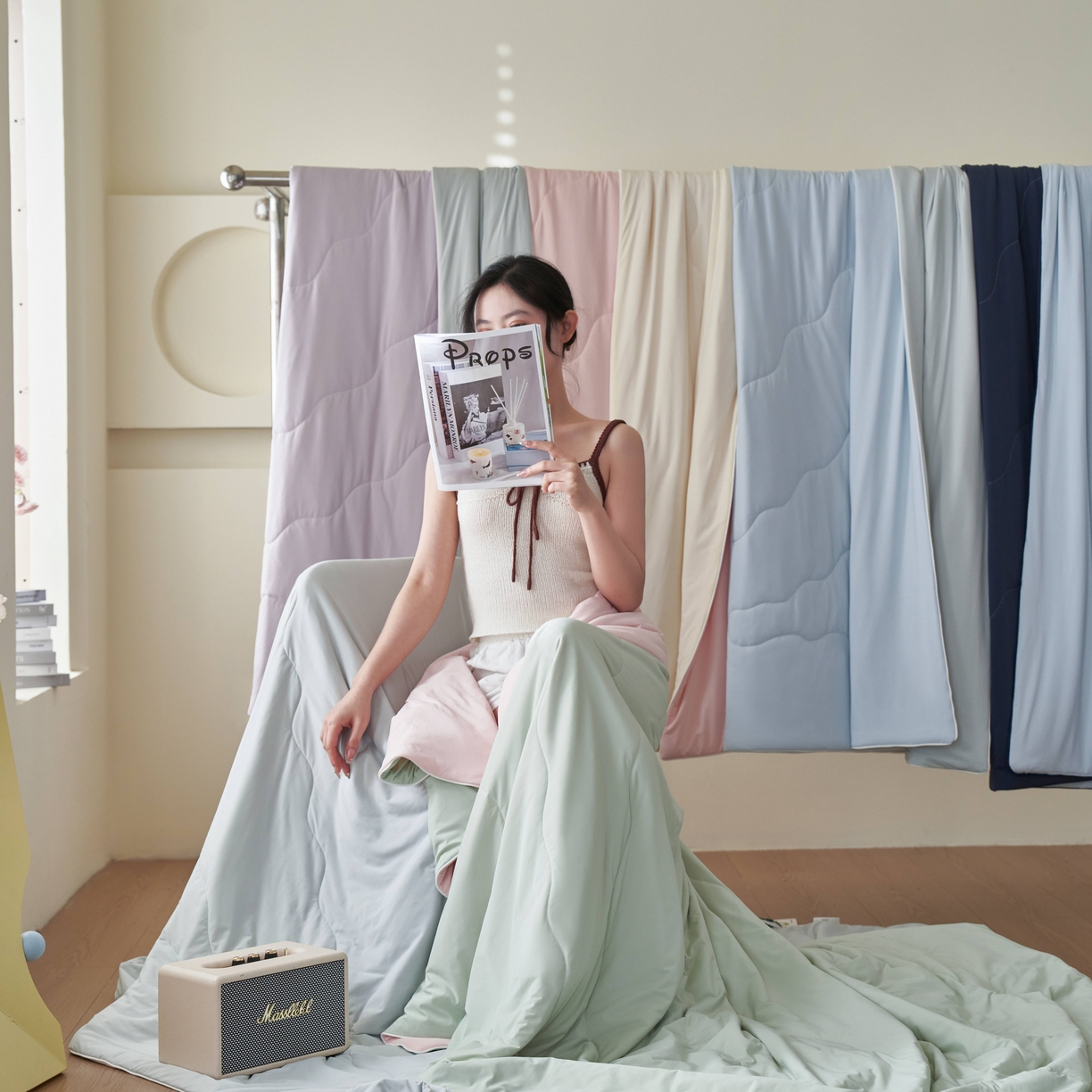 91家纺网 家纺一手货源 找家纺 （总）亿梵家居 2026新款西瓜啵啵凉感夏被夏凉被空调被