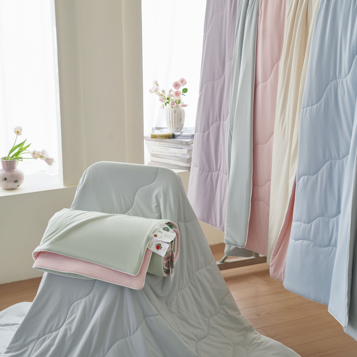 91家纺网 家纺一手货源 找家纺 （总）亿梵家居 2026新款西瓜啵啵凉感夏被夏凉被空调被