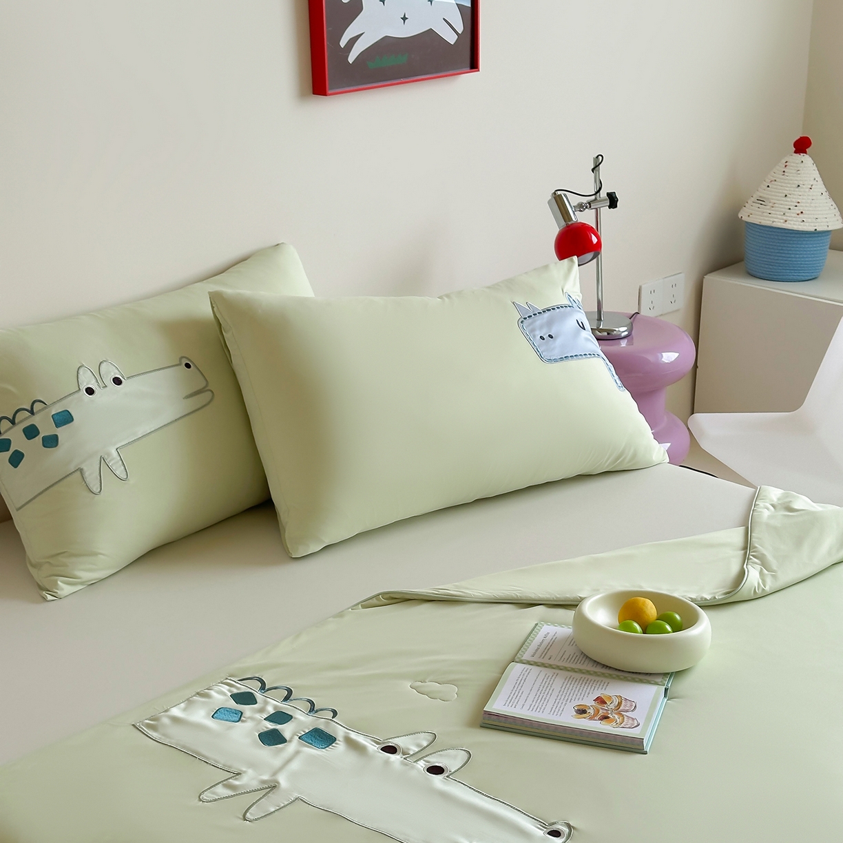 91家纺网 家纺一手货源 找家纺 傲蕾良品 2026新款冰冰鸭即刻凉感夏被-婴童尺寸 犀牛和鳄鱼