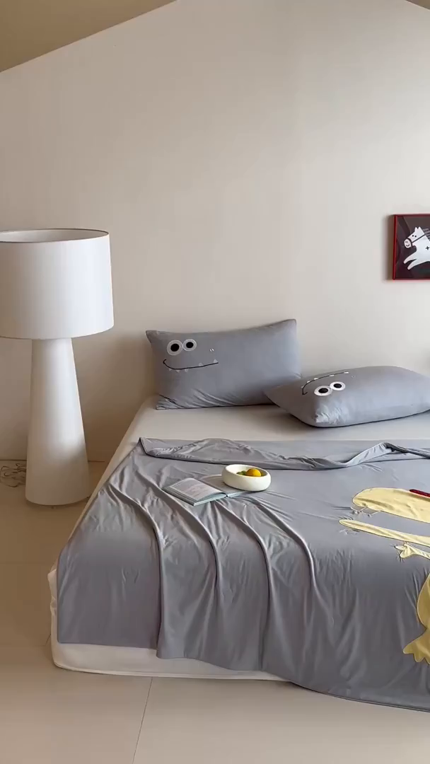 91家纺网 家纺一手货源 找家纺 傲蕾良品 2026新款冰冰鸭即刻凉感夏被-婴童尺寸 是恐龙呀