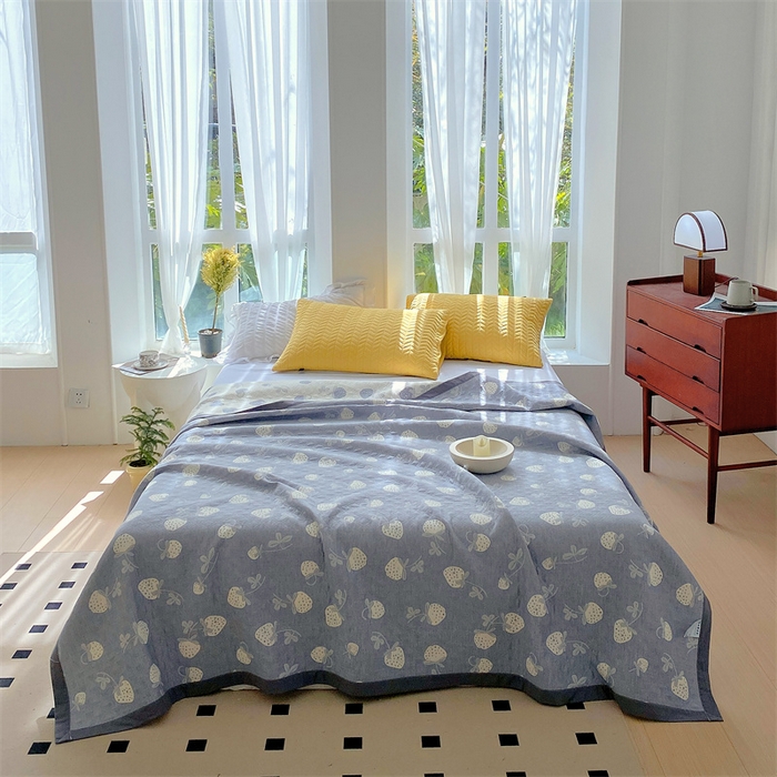 91家纺网 家纺一手货源 找家纺 （总）云天家纺 2026新款A类全棉三层纱多功能毛巾被（盖毯床单夏被）