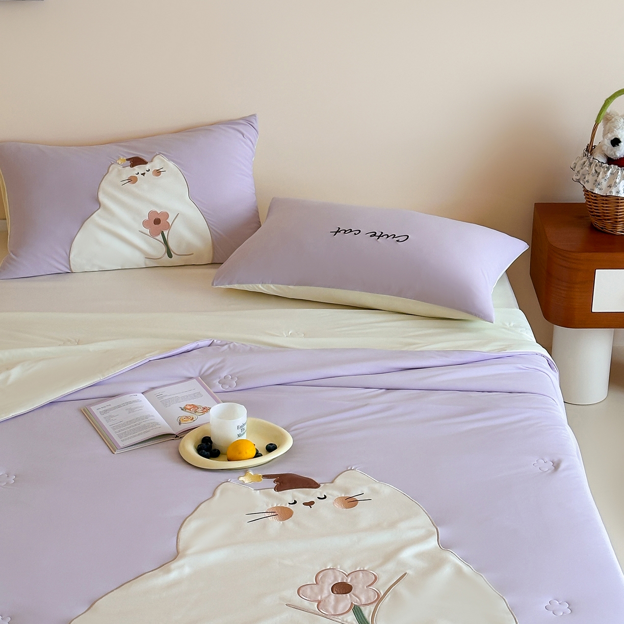 91家纺网 家纺一手货源 找家纺 （总）傲蕾良品 2026新款冰冰鸭即刻凉感夏被-成人尺寸