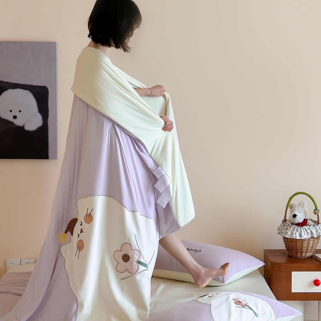 91家纺网 家纺一手货源 找家纺 （总）傲蕾良品 2026新款冰冰鸭即刻凉感夏被-成人尺寸