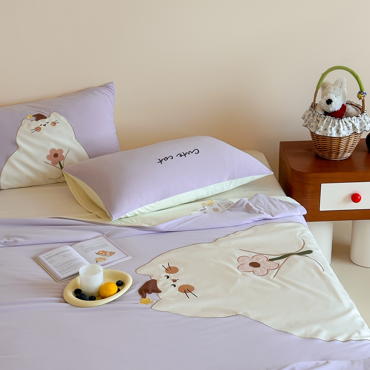 91家纺网 家纺一手货源 找家纺 傲蕾良品 2026新款冰冰鸭即刻凉感夏被-成人尺寸 治愈猫咪