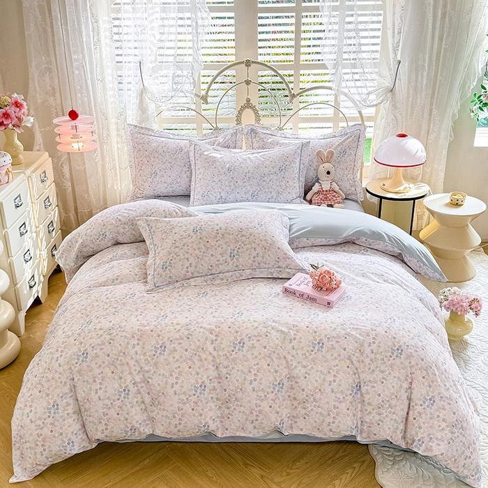 91家纺网 家纺一手货源 找家纺 （总）巧玲珑 2026新款全棉纯棉13376数码印花四件套