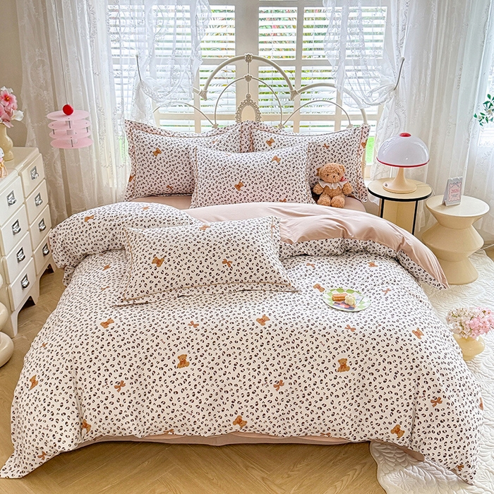 91家纺网 家纺一手货源 找家纺 （总）巧玲珑 2026新款全棉纯棉13376数码印花四件套