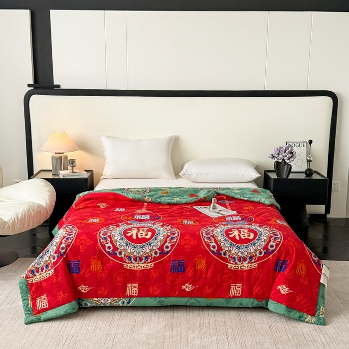 91家纺网 家纺一手货源 找家纺 （总）爱宝被业 2026新款水洗棉20%大豆夏凉被