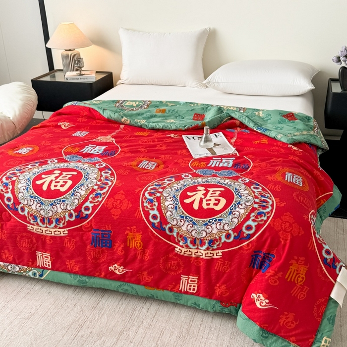 91家纺网 家纺一手货源 找家纺 （总）爱宝被业 2026新款水洗棉20%大豆夏凉被