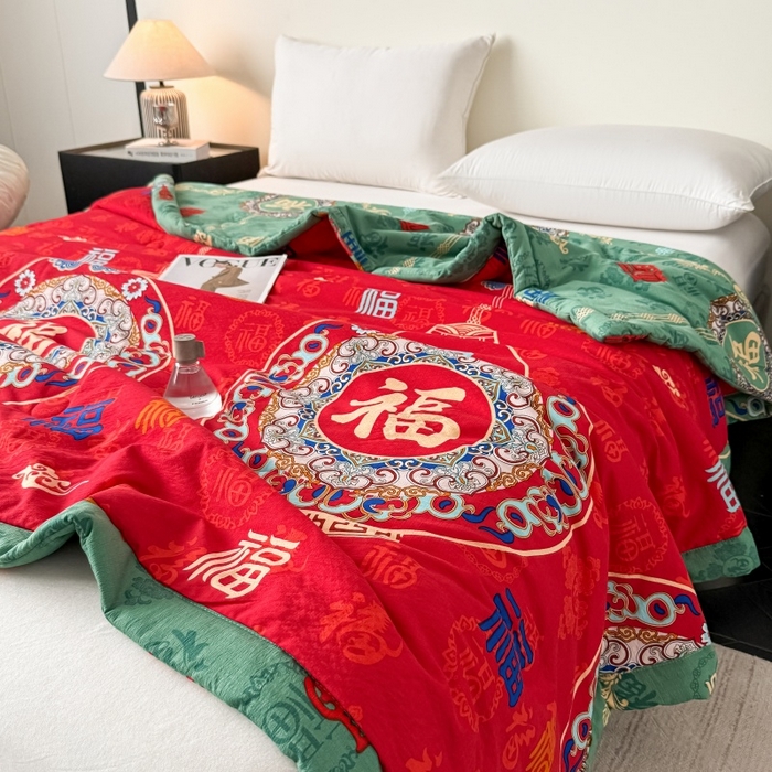 91家纺网 家纺一手货源 找家纺 （总）爱宝被业 2026新款水洗棉20%大豆夏凉被