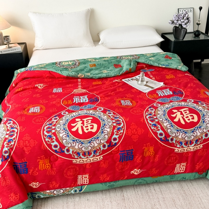 91家纺网 家纺一手货源 找家纺 （总）爱宝被业 2026新款水洗棉20%大豆夏凉被