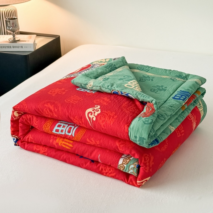 91家纺网 家纺一手货源 找家纺 （总）爱宝被业 2026新款水洗棉20%大豆夏凉被