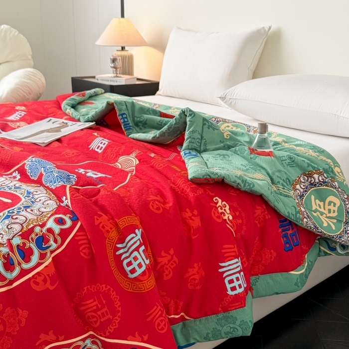 91家纺网 家纺一手货源 找家纺 （总）爱宝被业 2026新款水洗棉20%大豆夏凉被