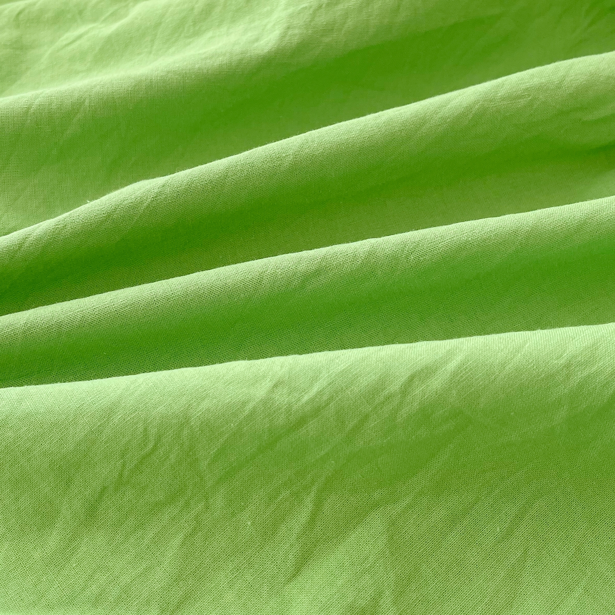 91家纺网 家纺一手货源 找家纺 春皖家纺 2026春夏新款双拼全棉纯棉水洗棉单床笠 床笠单件 青草绿