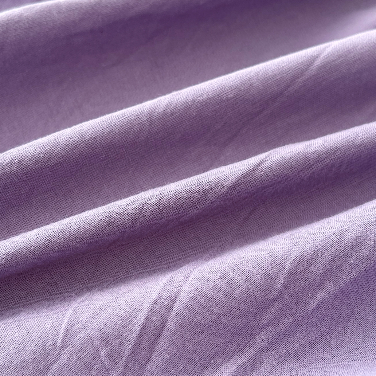 91家纺网 家纺一手货源 找家纺 春皖家纺 2026春夏新款双拼全棉纯棉水洗棉单床笠 床笠单件 水晶紫