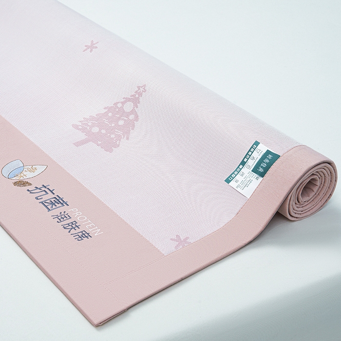 91家纺网 家纺一手货源 找家纺 玖明家纺 2026新款A类精品加厚净味抗菌凉感冰丝席三件套藤席凉席 梦幻森林-粉