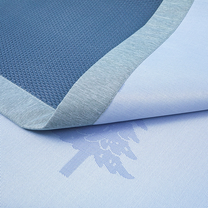 91家纺网 家纺一手货源 找家纺 玖明家纺 2026新款A类精品加厚净味抗菌凉感冰丝席三件套藤席凉席 梦幻森林-兰