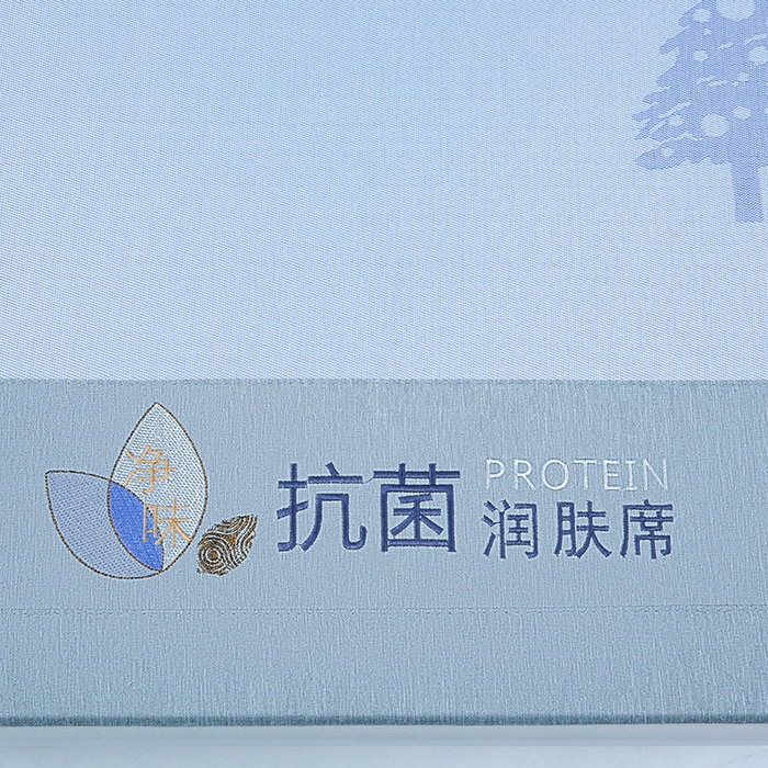 91家纺网 家纺一手货源 找家纺 玖明家纺 2026新款A类精品加厚净味抗菌凉感冰丝席三件套藤席凉席 梦幻森林-兰