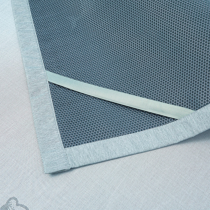 91家纺网 家纺一手货源 找家纺 玖明家纺 2026新款A类精品加厚净味抗菌凉感冰丝席三件套藤席凉席 鲸鱼-灰