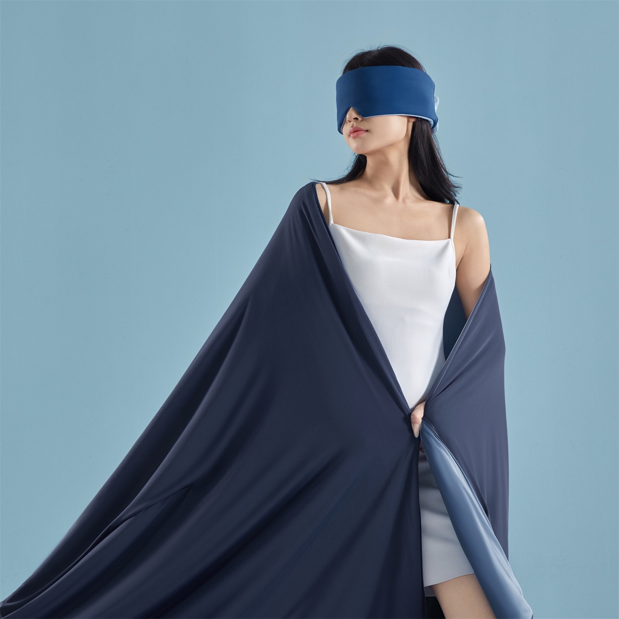 91家纺网 家纺一手货源 找家纺 龙图家纺 2026新款深睡夏凉被3.0夏被空调被 深睡蓝