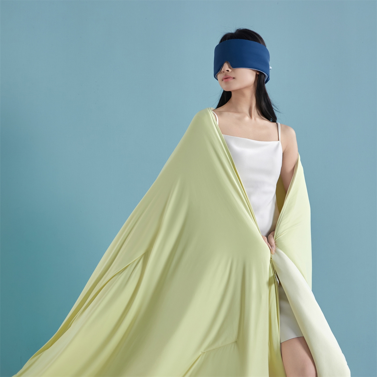 91家纺网 家纺一手货源 找家纺 龙图家纺 2026新款深睡夏凉被3.0夏被空调被 竹青黄