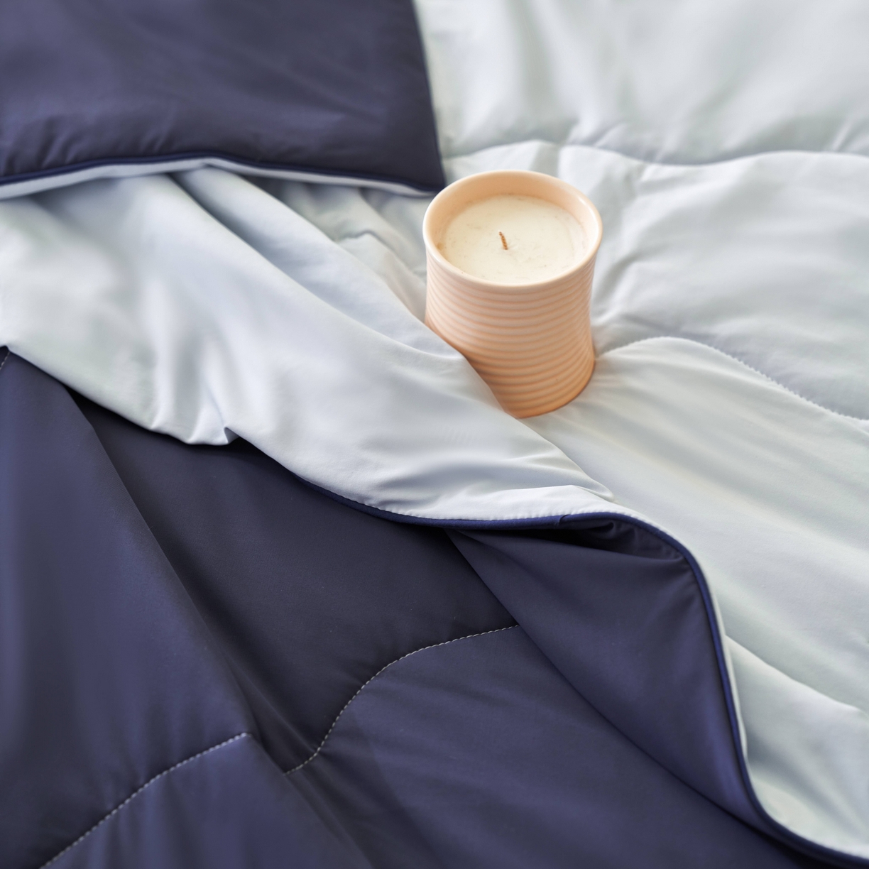 91家纺网 家纺一手货源 找家纺 亿梵家居 2026新款西瓜啵啵凉感夏被夏凉被空调被 深睡蓝-天空蓝