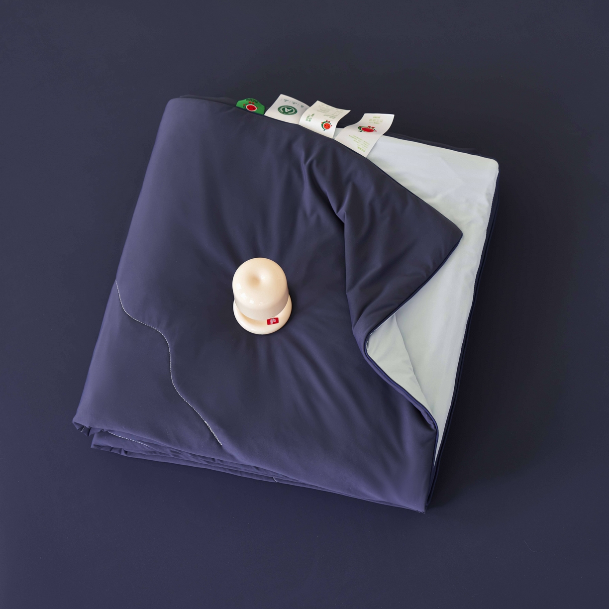 91家纺网 家纺一手货源 找家纺 亿梵家居 2026新款西瓜啵啵凉感夏被夏凉被空调被 深睡蓝-天空蓝