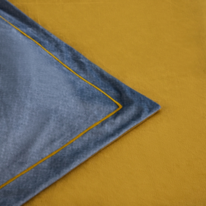 91家纺网 家纺一手货源 找家纺 玉相逢 2026春夏新品水洗仿天丝数码凉感丝四件套系列 米莱-黄