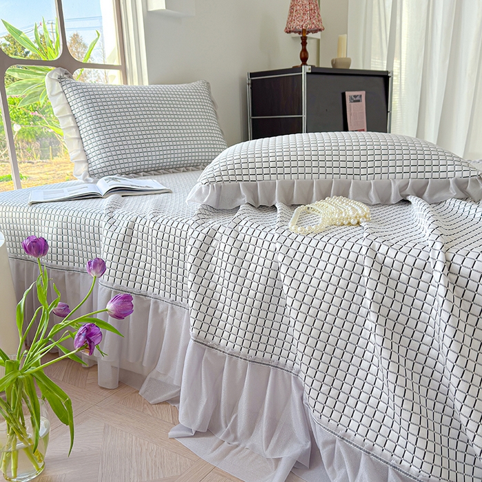 91家纺网 家纺一手货源 找家纺 （总）冬然家纺 2026新款立体爽肤格凉席