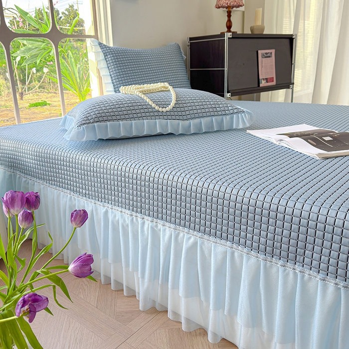 91家纺网 家纺一手货源 找家纺 （总）冬然家纺 2026新款立体爽肤格凉席