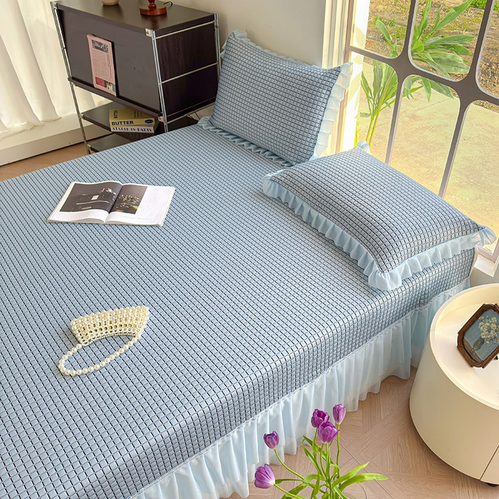 91家纺网 家纺一手货源 找家纺 （总）冬然家纺 2026新款立体爽肤格凉席