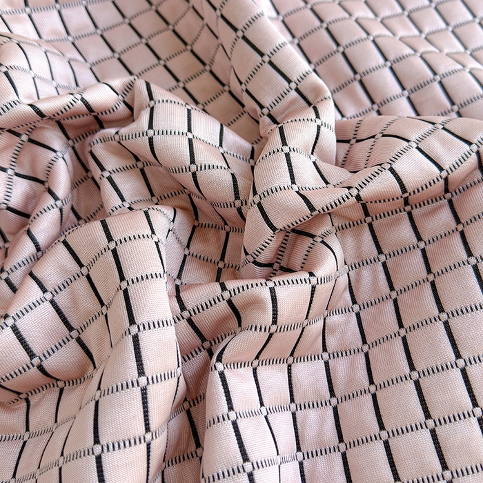 91家纺网 家纺一手货源 找家纺 冬然家纺 2026新款立体爽肤格凉席 爽肤格-粉