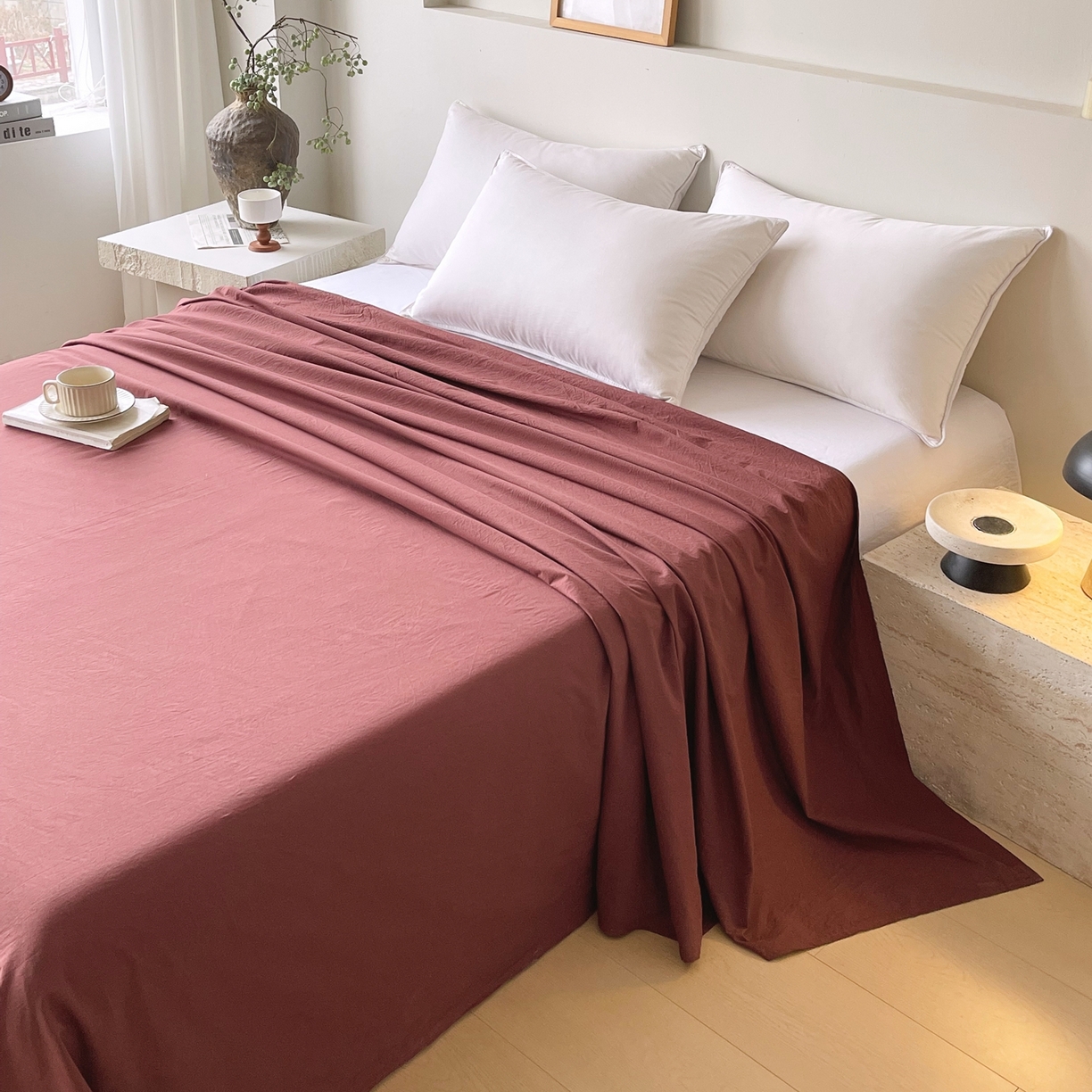 91家纺网 家纺一手货源 找家纺 （总）春皖家纺 2026春夏新款双拼全棉水洗棉单床单床单单件单品床单