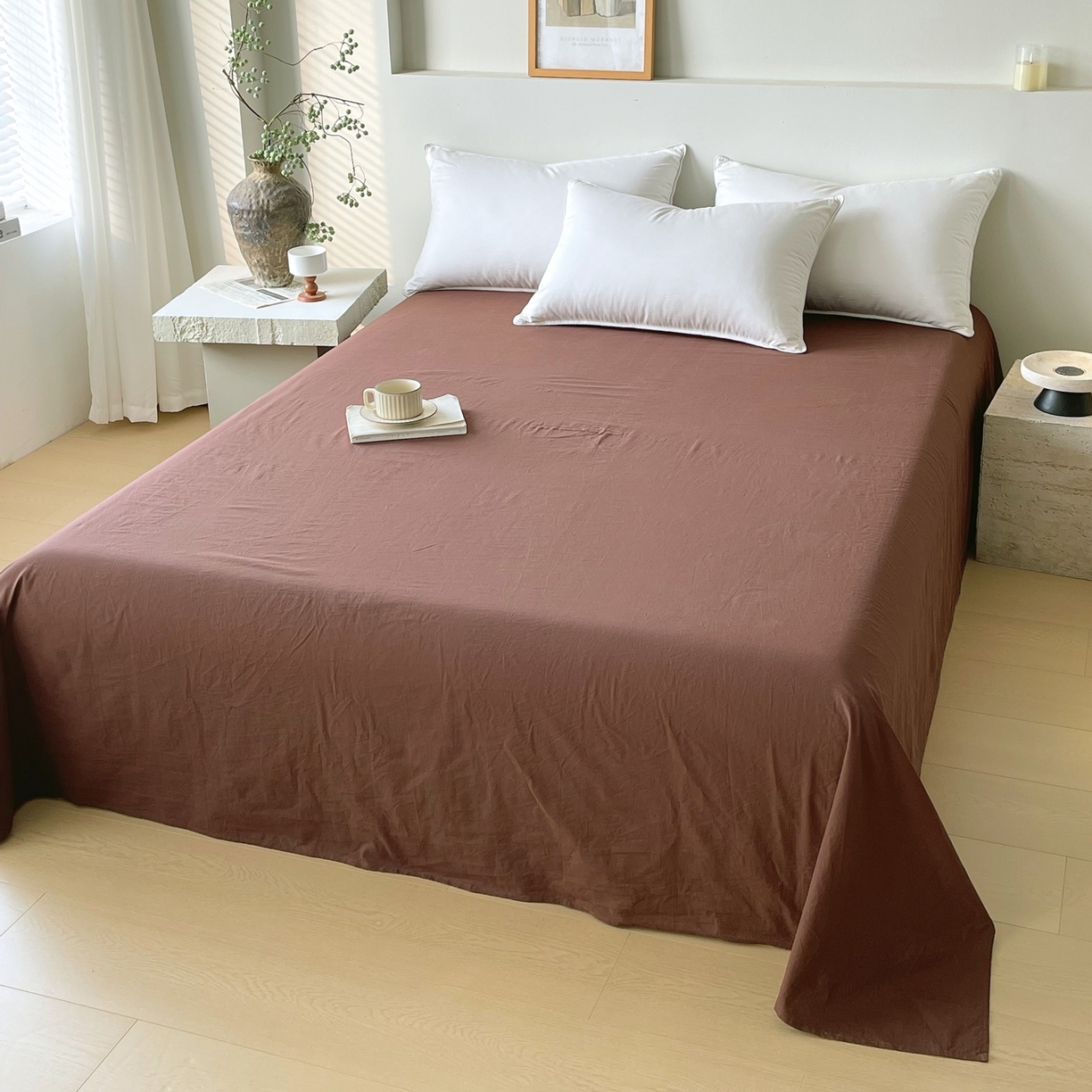 91家纺网 家纺一手货源 找家纺 （总）春皖家纺 2026春夏新款双拼全棉水洗棉单床单床单单件单品床单