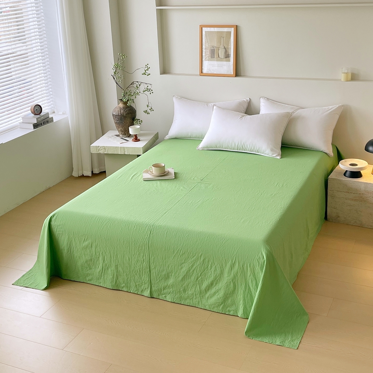 91家纺网 家纺一手货源 找家纺 （总）春皖家纺 2026春夏新款双拼全棉水洗棉单床单床单单件单品床单