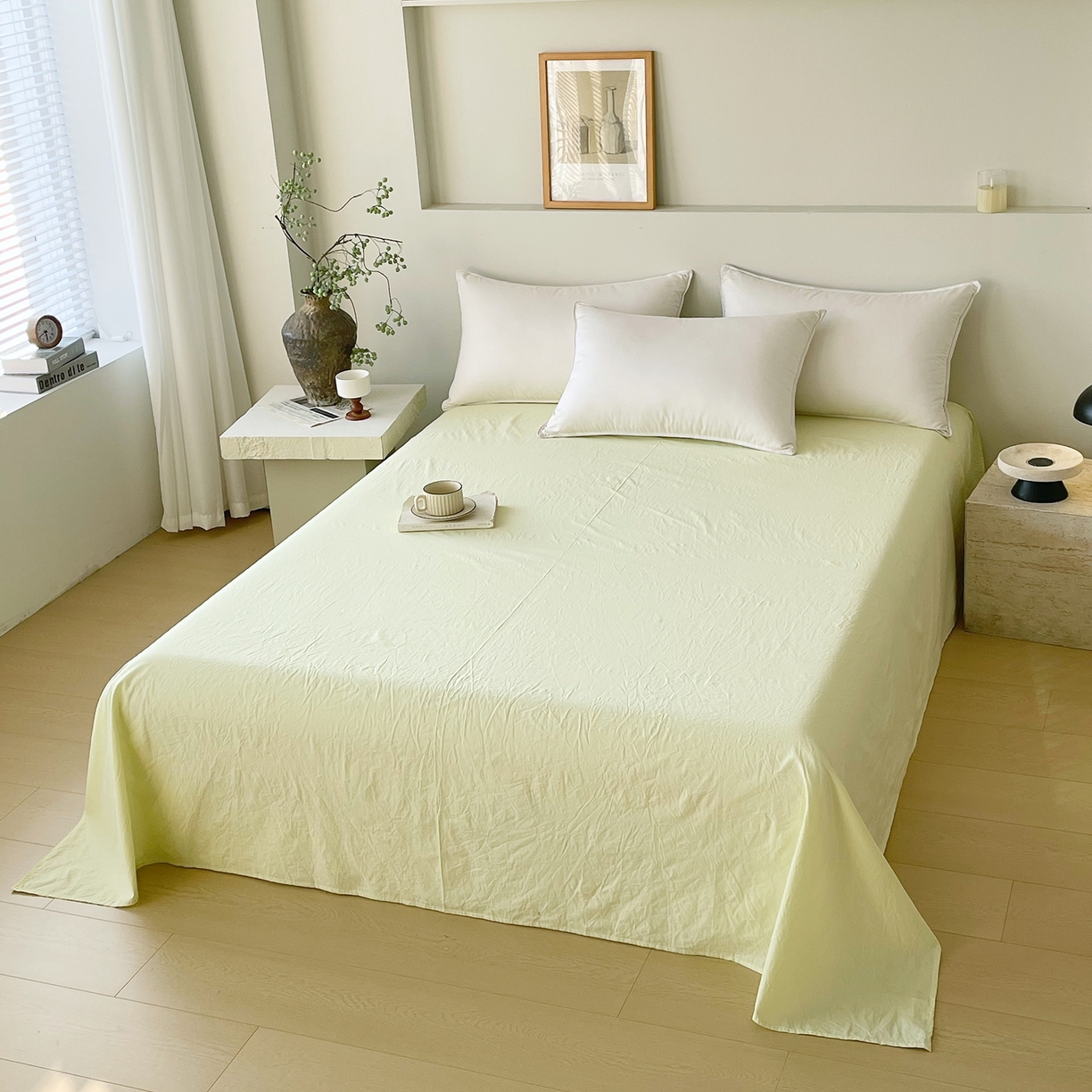 91家纺网 家纺一手货源 找家纺 （总）春皖家纺 2026春夏新款双拼全棉水洗棉单床单床单单件单品床单