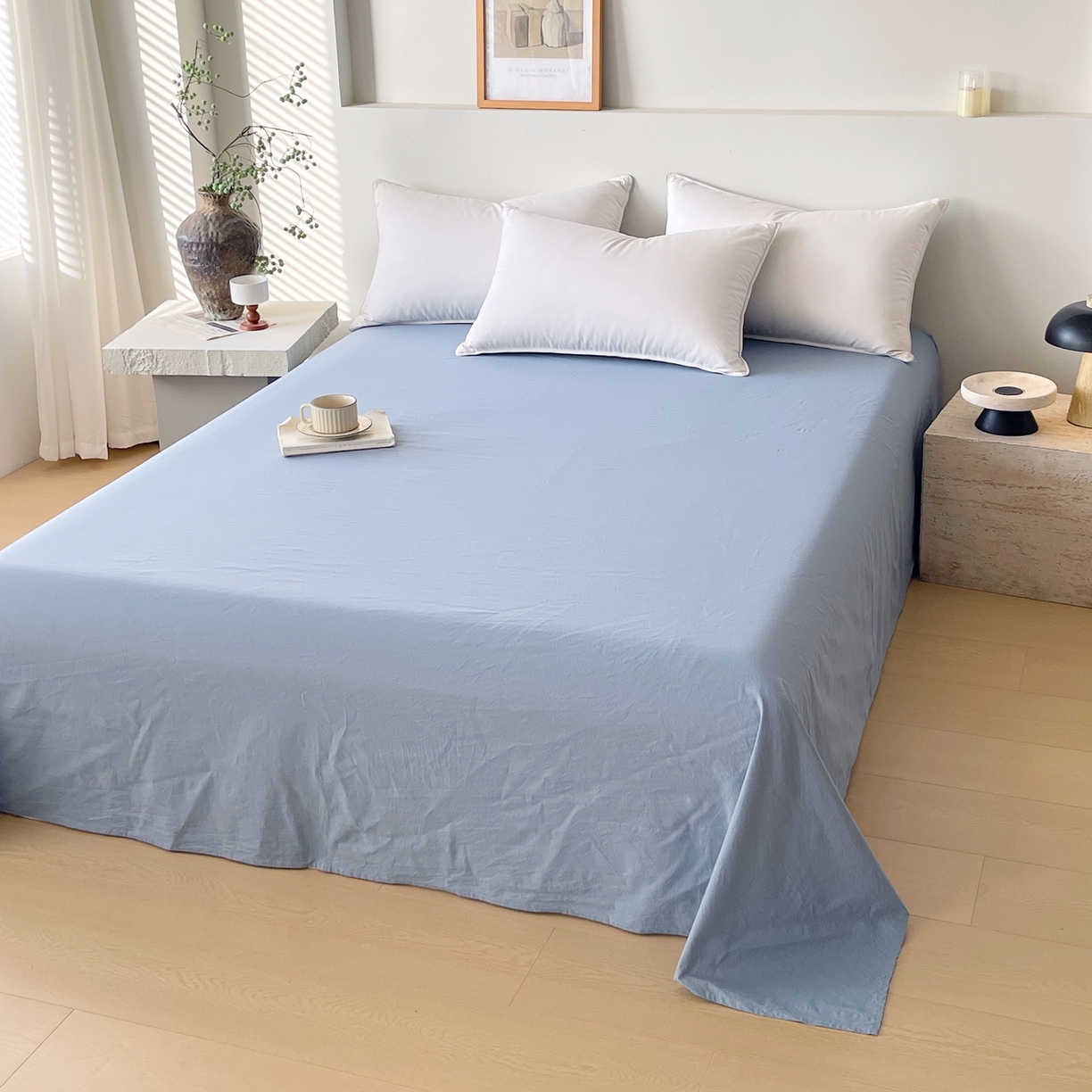 91家纺网 家纺一手货源 找家纺 （总）春皖家纺 2026春夏新款双拼全棉水洗棉单床单床单单件单品床单