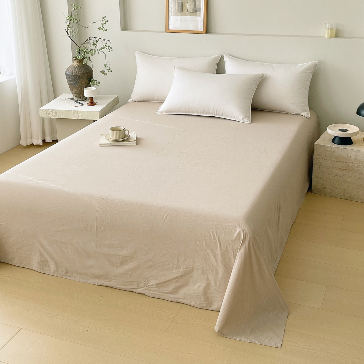 91家纺网 家纺一手货源 找家纺 （总）春皖家纺 2026春夏新款双拼全棉水洗棉单床单床单单件单品床单