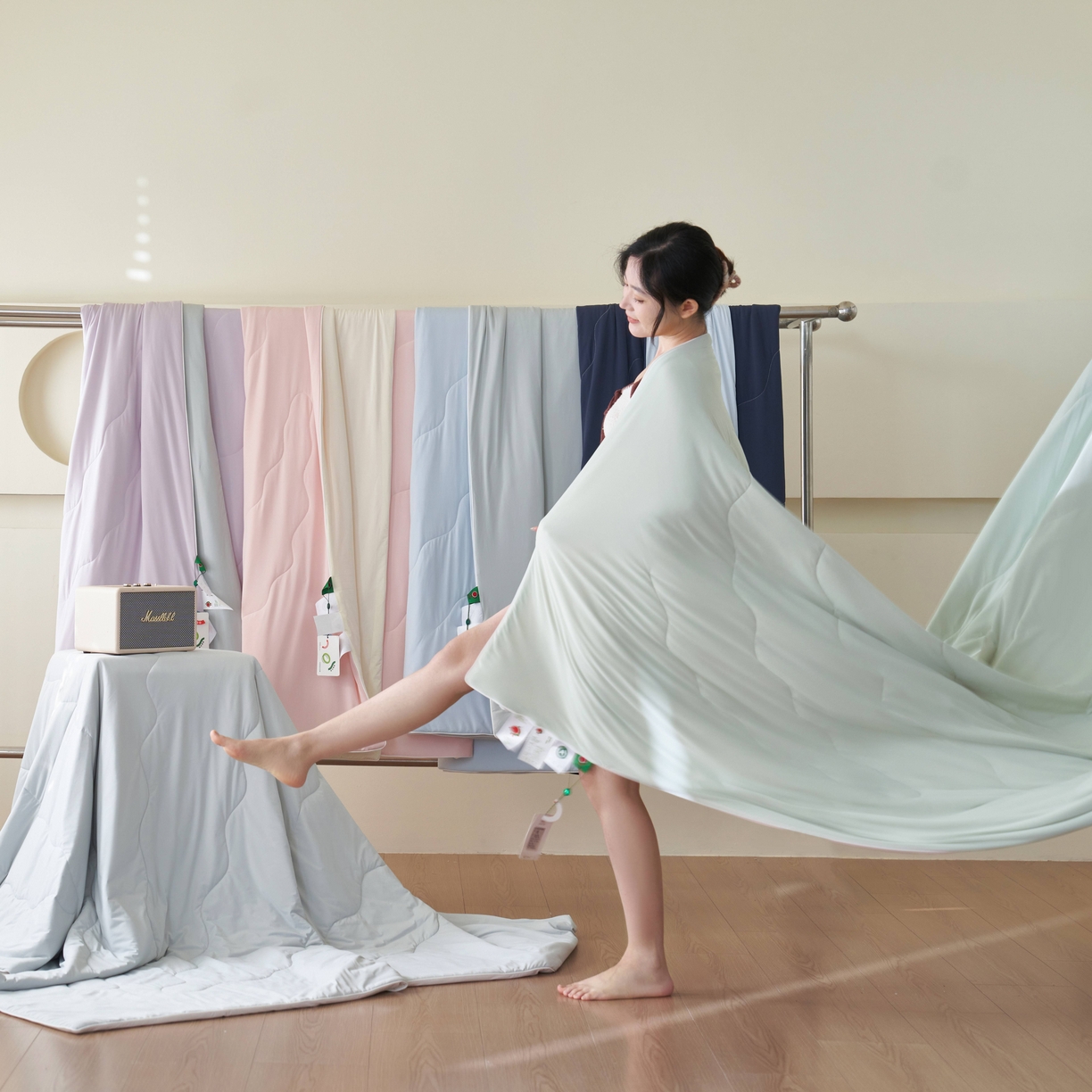 亿梵家居 2026新款西瓜啵啵凉感夏被夏凉被空调被 组合图仅供参考不可下单