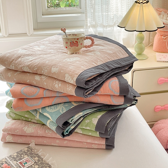 91家纺网 家纺一手货源 找家纺 （总）兄弟坊 2026新款A类全棉三层纱多功能毛巾被夏被夏凉被（盖毯床单夏被）