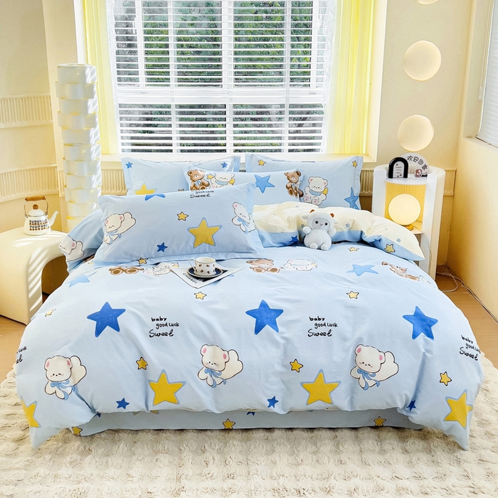 91家纺网 家纺一手货源 找家纺 （总）安逸家纺 2026新款12868系列全棉学生三件套纯棉学生宿舍三件套