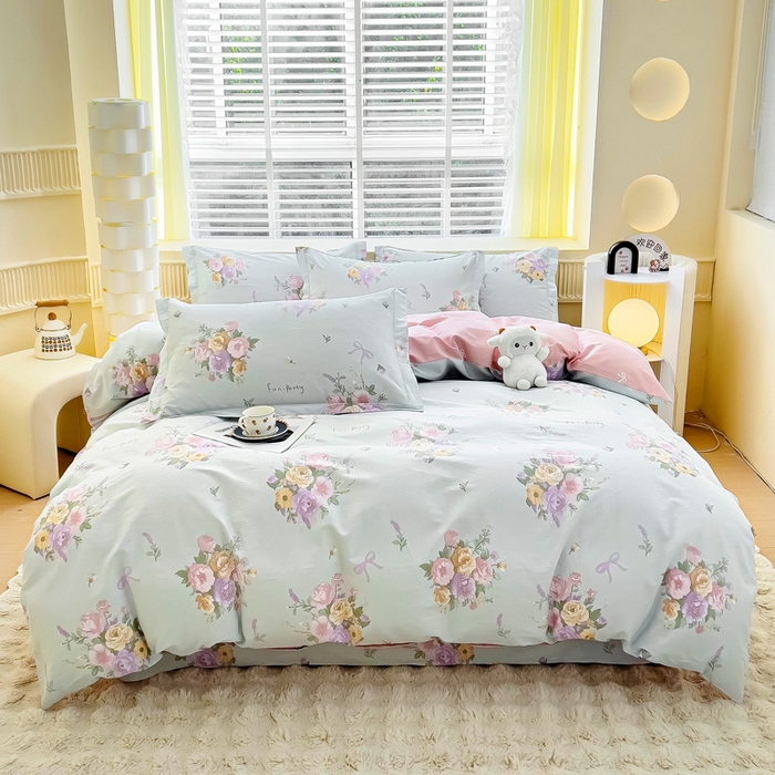 91家纺网 家纺一手货源 找家纺 （总）安逸家纺 2026新款12868系列全棉学生三件套纯棉学生宿舍三件套