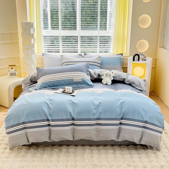 91家纺网 家纺一手货源 找家纺 （总）安逸家纺 2026新款12868系列全棉学生三件套纯棉学生宿舍三件套